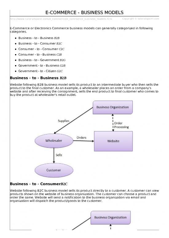picture Commerce Pdf 55909 | E Commerce Business Models