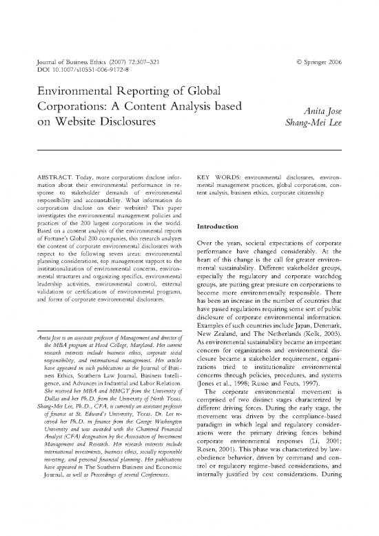 picture Research Pdf 55996 | Environmental Reporting Of Global Corporations