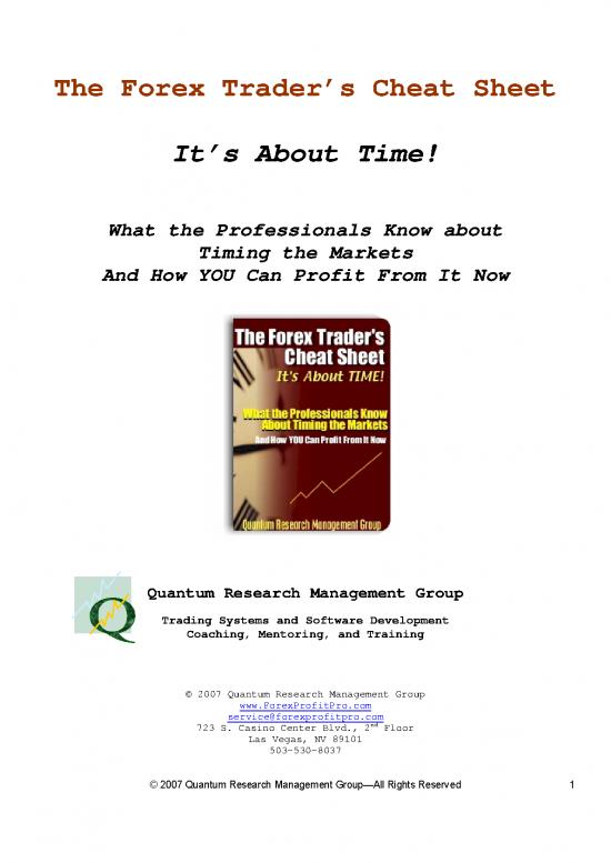 picture Research Pdf 54896 | Forex Traders Cheat Sheet