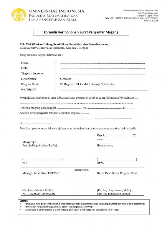 picture1_Contoh Cv Magang Mahasiswa Doc 56944 | Formulir Permohonan Surat Pengantar Magang