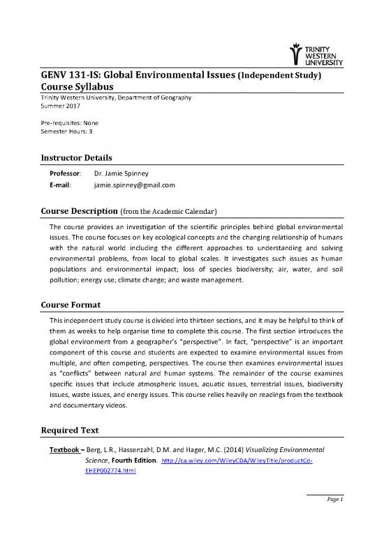 picture Global Environmental Change Pdf 55987 | Genv 131is