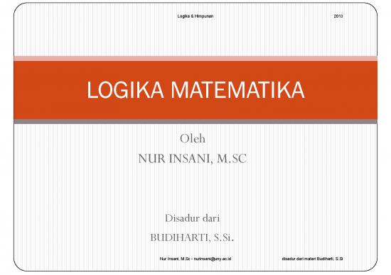 picture_Matematika Pdf 54501 | Logika   Negasi, Disjungsi,konjungsi, Implikasi Dan Biimplikasi