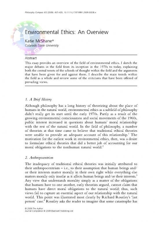 picture Environmental Ethics Pdf 56134 | Mcshane Environmental Ethics Overview