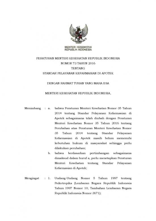 picture_Permenkes 73 2016 Standar Pelayanan Kefarmasian Di Apotek