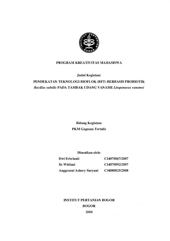 picture Budidaya Udang Vaname Pdf 56714 | Pkm Gt Dwi Febrianti