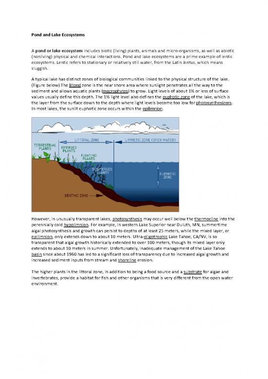picture Ecosystem Pdf 56217 | Pond Lakeecosystems
