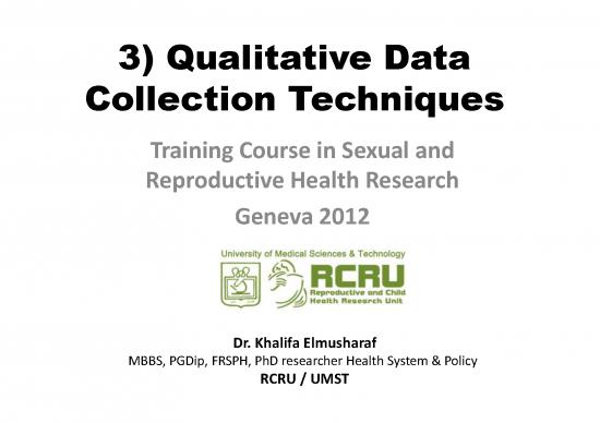 picture Research Pdf 55055 | Qualitative Data Collection Elmusharaf 2012