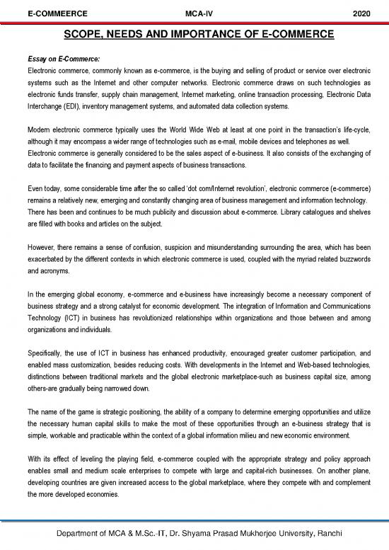 picture Commerce Pdf 54881 | Scope Needs And Importance Of E Commerce