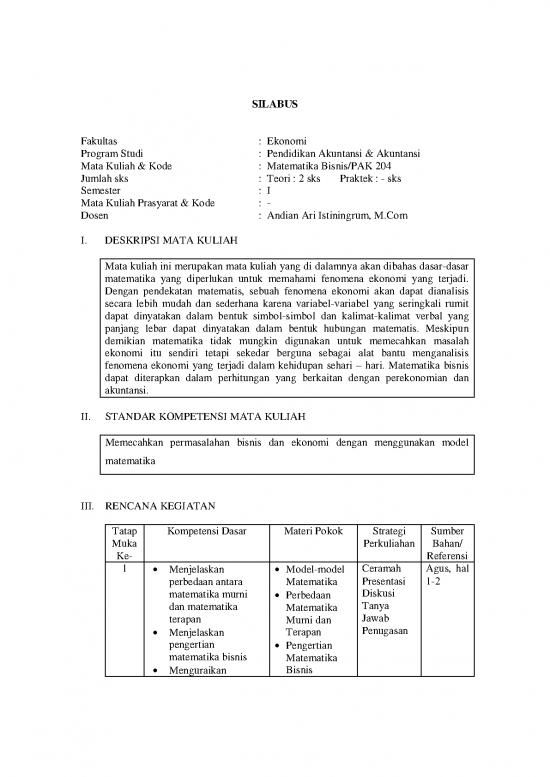 picture1_Matematika Pdf 54500 | Silabus Matematika Bisnis