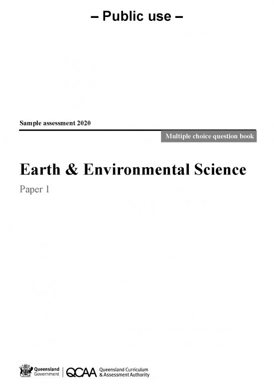 picture1_Environmental Assessment Pdf 55608 | Snr Earth Science 20 Ea Smple P1 Mc Question