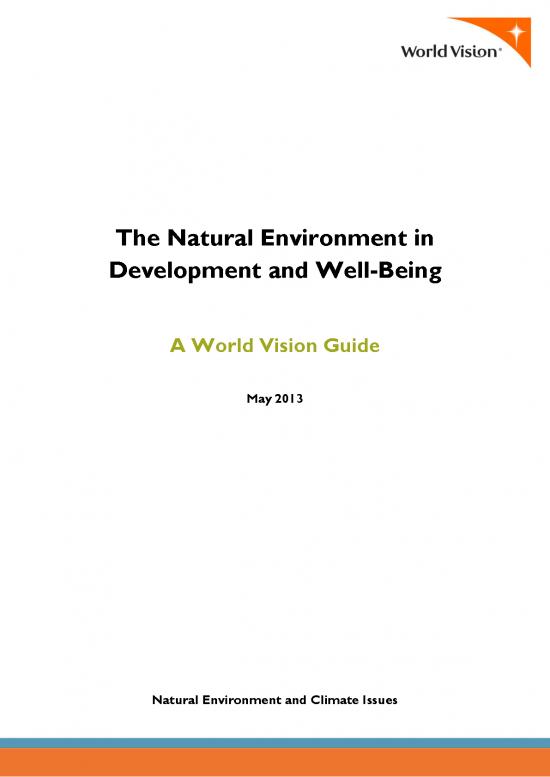 picture The Environment Pdf 56218 | The Natural Environment In Development And Well Being