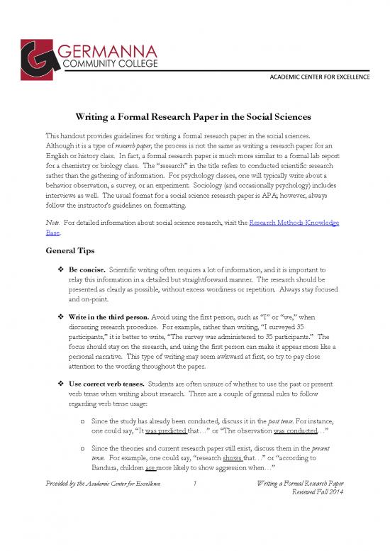 picture1_Research Pdf 55049 | Writing A Formal Research Paper In The Social Sciences