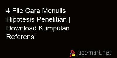 picture 4 File Cara Menulis Hipotesis Penelitian | Download Kumpulan Referensi