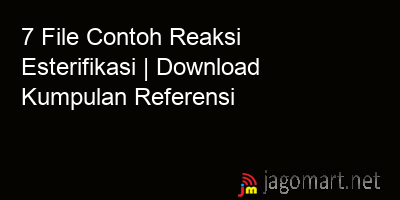 picture 7 File Contoh Reaksi Esterifikasi | Download Kumpulan Referensi