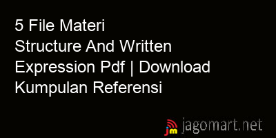 picture 5 File Materi Structure And Written Expression Pdf | Download Kumpulan Referensi