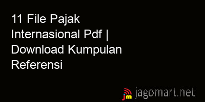 picture 11 File Pajak Internasional Pdf | Download Kumpulan Referensi