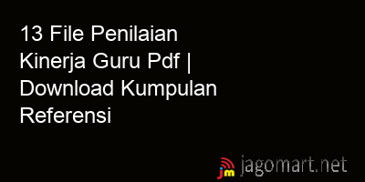 picture 13 File Penilaian Kinerja Guru Pdf | Download Kumpulan Referensi
