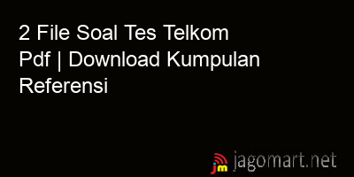 picture 2 File Soal Tes Telkom Pdf | Download Kumpulan Referensi