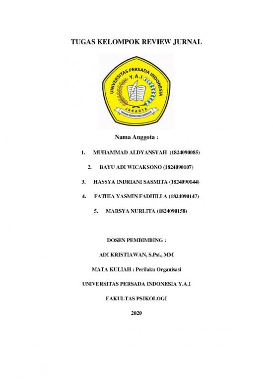 picture Artikel Pdf 57465 | 08180 19 Tugas Kelompok Perilaku Organisasi Review Jurnal
