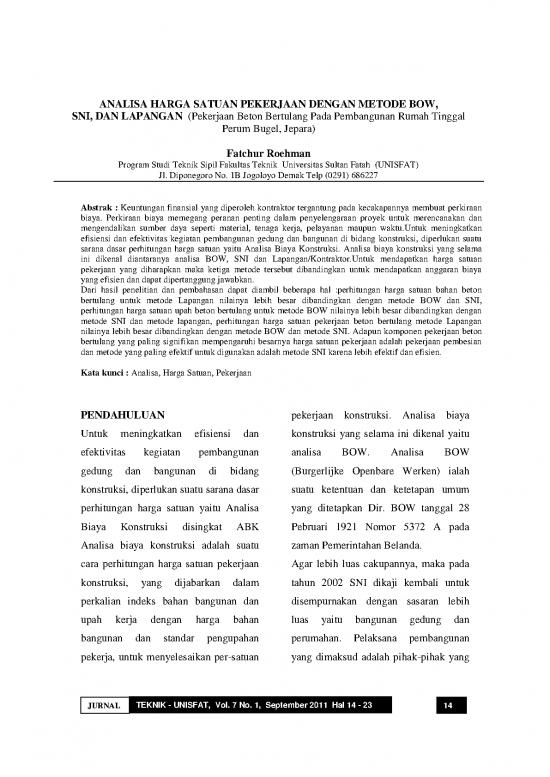 picture Sni Pdf 59046 | 221681 Analisa Harga Satuan Pekerjaan Dengan Me