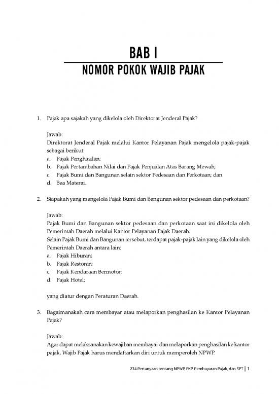 picture_Pajak Pdf 58569 | 234 Pertanyaan Tentang Npwp, Pkp, Pembayaran Pajak, Dan Spt   Ds