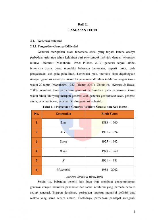 picture_Pengertian Generasi Milenial Pdf 58348 | 31160054 Ta 12 Bab2