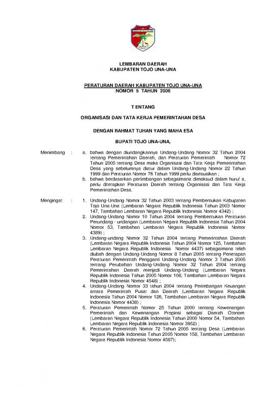 picture1_Pemerintahan Desa Pdf 58712 | Kabupatentojounauna 2006 5