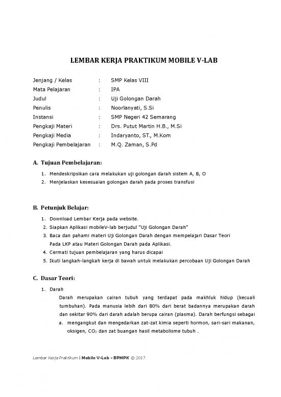 picture Darah Pdf 59209 | Me17vlab02 Lkp Golongandarah