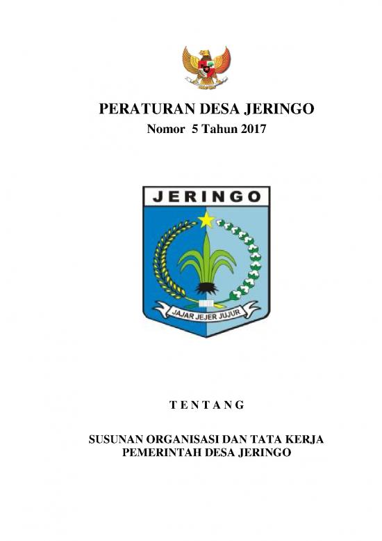 picture_Susunan Pemerintah Desa 58684 | Perdes Nomor 5 Tahun 2017 Tentang Susunan Organisasi Dan Tata Kerja Pemerintah Desa Jeringo