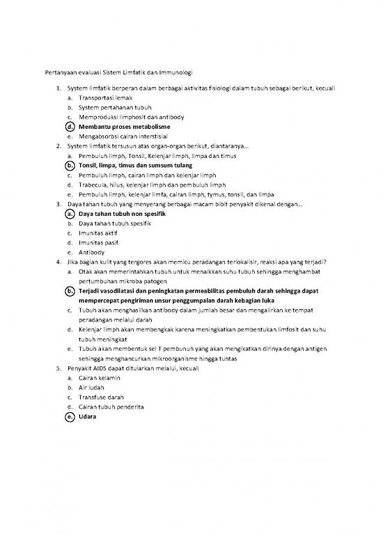 picture_Darah Pdf 59160 | Pertanyaan Evaluasi Sistem Limphatik