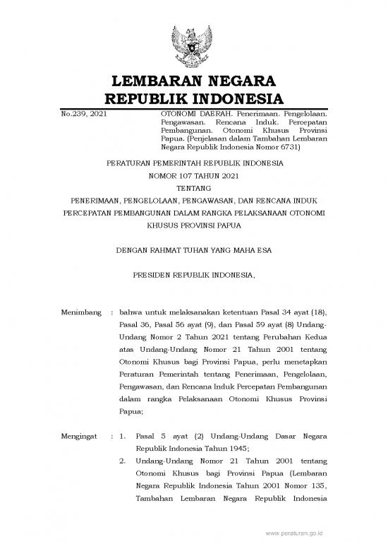 picture Otonomi Khusus Papua Pdf 58623 | Pp107 2021bt