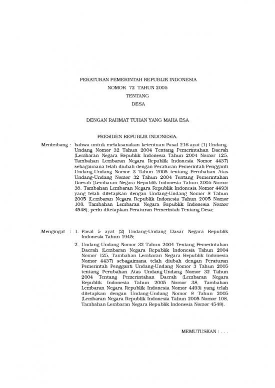 picture_Pemerintahan Desa Pdf 58587 | Pp N 72 Th 2005 Ttg Desa