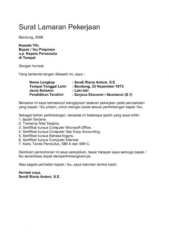 picture Pendidikan Pdf 57811 | Surat Lamaran