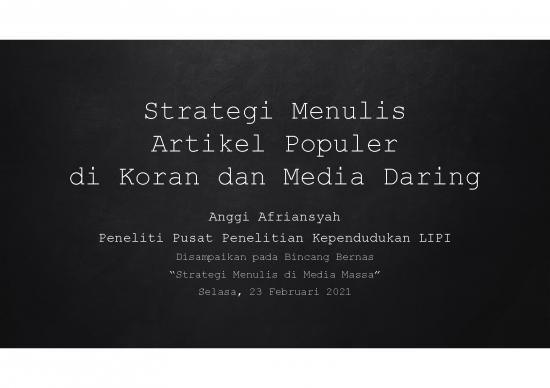 picture_Artikel Pdf 57488 | Teknik Menulis Artikel Populer Di Media