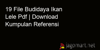 picture 19 File Budidaya Ikan Lele Pdf | Download Kumpulan Referensi