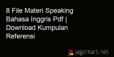 picture 8 File Materi Speaking Bahasa Inggris Pdf | Download Kumpulan Referensi