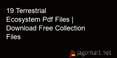 picture 19 Terrestrial Ecosystem Pdf Files | Download Free Collection Files