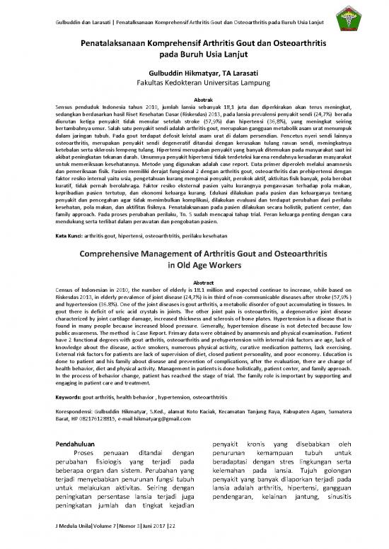 picture Asam Urat Pdf 60743 | 156569 Id Penatalaksanaan Komprehensif Arthritis G