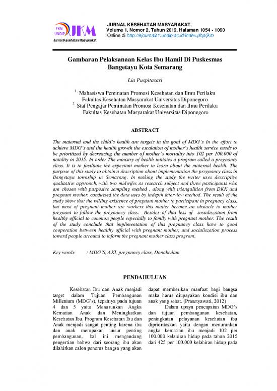 picture1_Study Pdf 60745 | 18829 Id Gambaran Pelaksanaan Kelas Ibu Hamil Di Puskesmas Bangetayu Kota Semarang