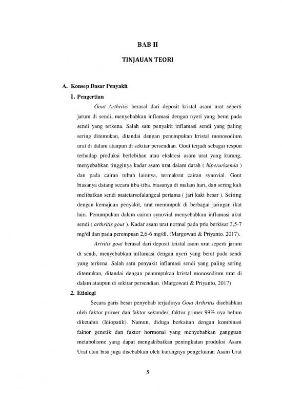 picture Asam Urat Pdf 60933 | Bab Ii Cahyo