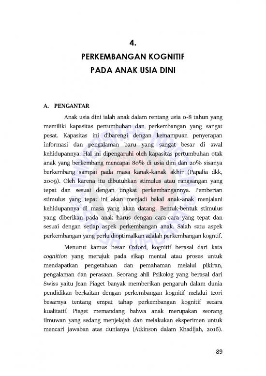 picture_Perkembangan Kognitif Pdf 60390 | Book Tritjahjo Danny Mozes Kurniawan Maria Rahardjo Lanny Wijayaningsih Ajeng Widiastuti Konsep Dasar Perkembangan Anak Usia Dini Bab 4