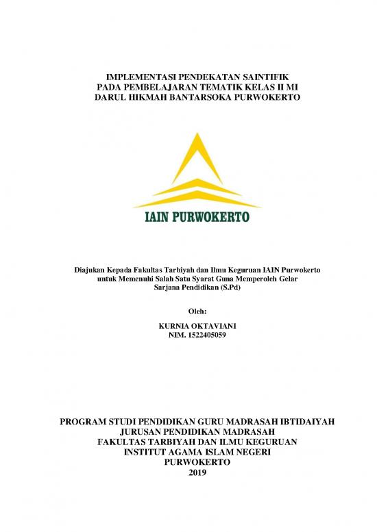 picture_Kurnia Oktaviani Implementasi Pendekatan Saintifik  Pada Pembelajaran Tematik Kelas Ii Mi  Darul