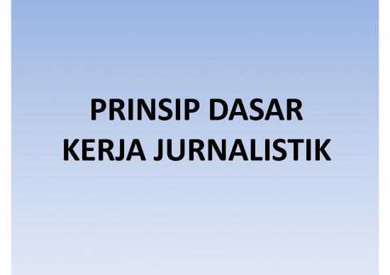 picture1_Jurnalistik Pdf 61562 | Prinsip Dasar Kerja Jurnalistik