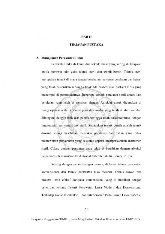 picture Perawatan Luka Pdf 59422 | Siska Mery Fiatmi Bab Ii
