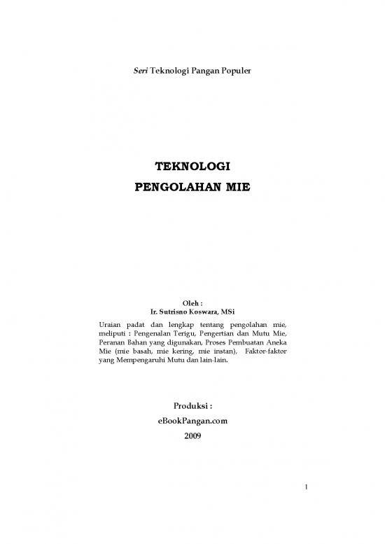 picture_Teknologi Pengolahan Mie Teori Dan Praktek