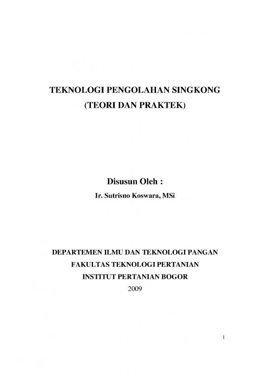 picture_Teknologi Pengolahan Singkong Teori Dan Praktek