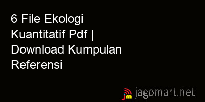 picture 6 File Ekologi Kuantitatif Pdf | Download Kumpulan Referensi