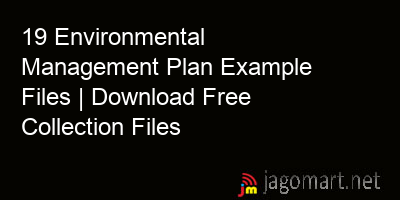 picture 19 Environmental Management Plan Example Files | Download Free Collection Files