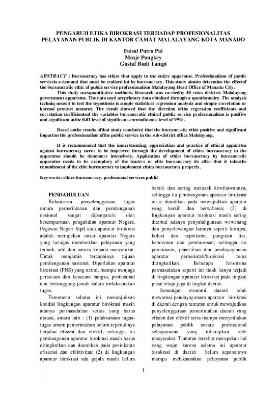 picture Etika Pdf 62855 | 1458 Id Pengaruh Etika Birokrasi Terhadap Profesionalitas Pelayanan Publik Di Kantor Cam
