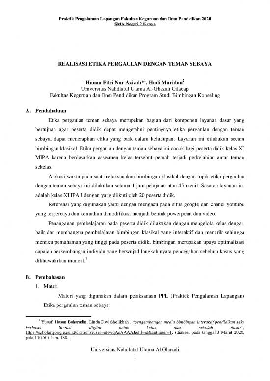 picture Etika Pdf 63094 | 1 Realisasi Etika Pergaulan Dengan Teman Sebaya